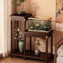 中式花架子客厅落地式置物架阳台花台新奇石架室内多层花盆架