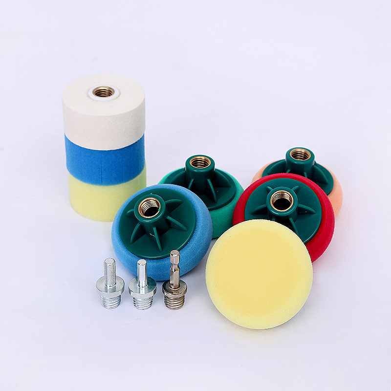 海绵抛光轮打蜡抛光海绵厂家汽车美容用品套装海绵盘抛光盘