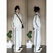 休闲运动套装女秋冬韩版新款宽松卫衣卫裤学生跑步时尚两件套