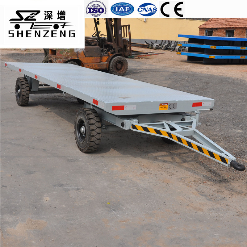 5吨平板拖车 场内中专平板拖车 牵引运输拖车 拖挂车
