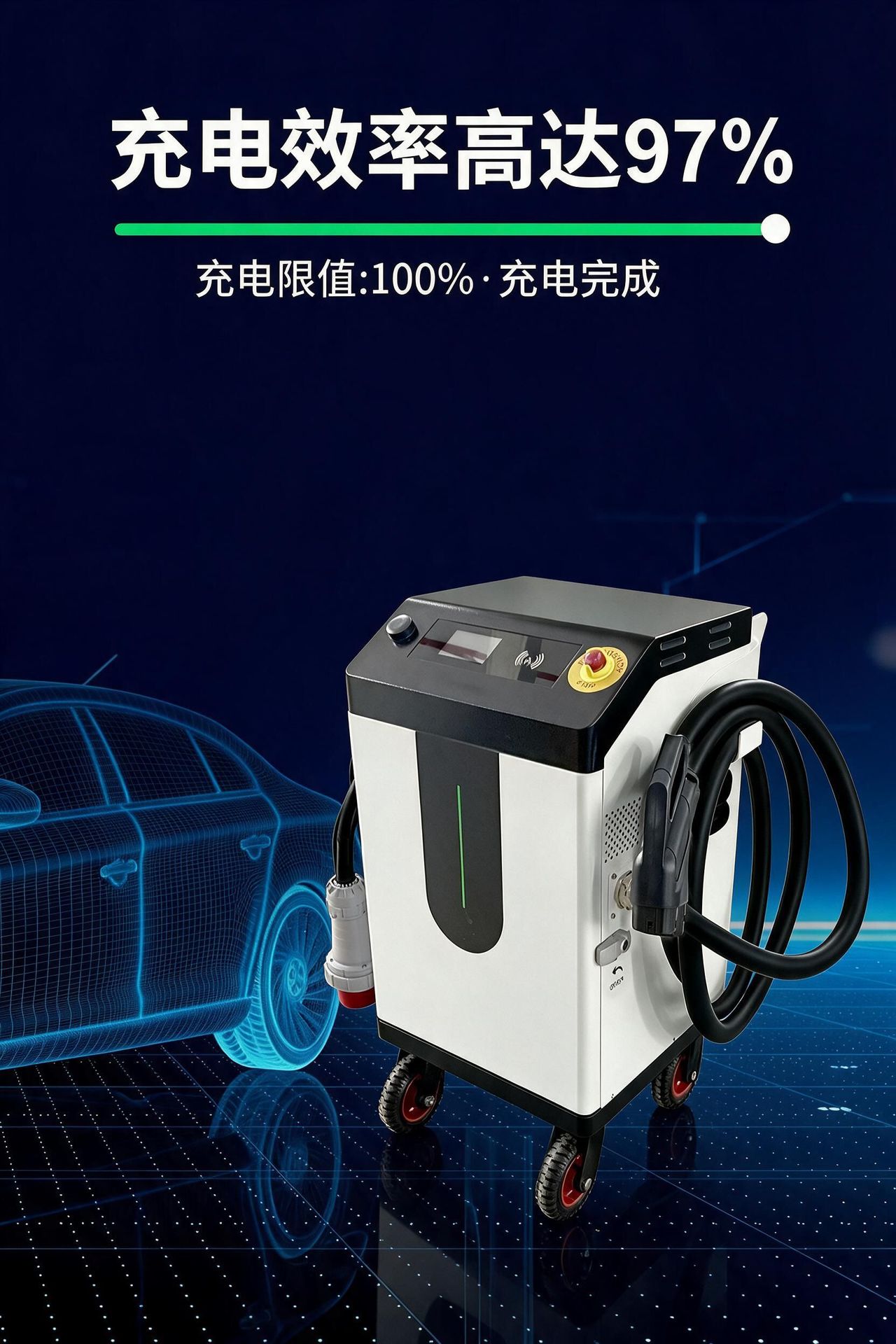 European Standard Portable Dc Mobile Charging Station 30/80Kw New Energy Outdoor Car Charging Equipment