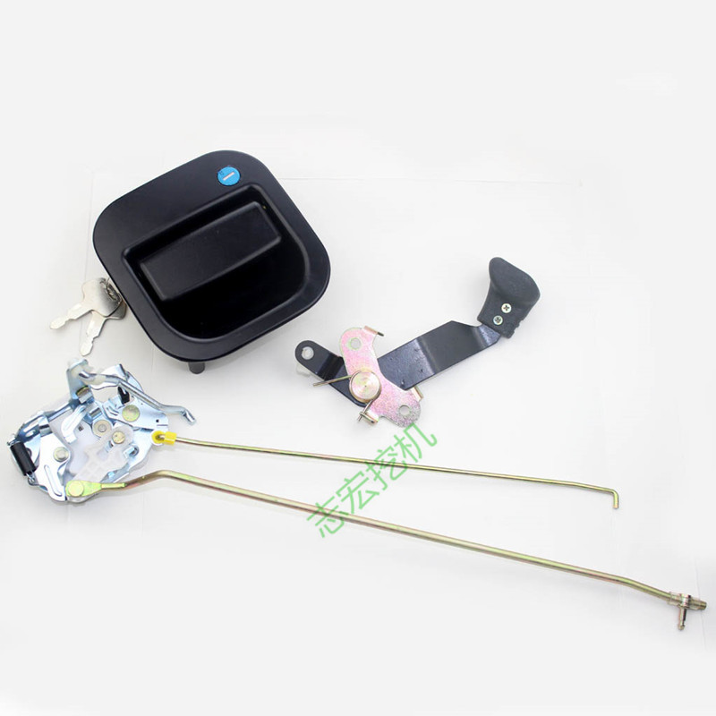 挖掘机配件 神钢 超8 SK-8 门锁总成 锁块 内把手 外把手 铁手