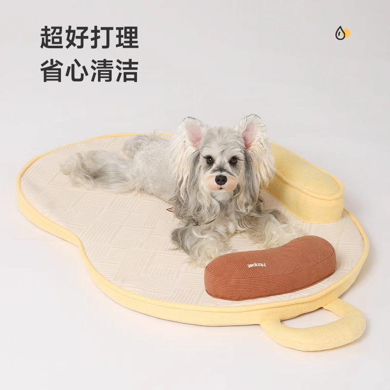 HOOPET cojín de anacardo para perros desmontable y lavable para mascotas gato perro pequeño y mediano cojín para dormir de verano perrera universal para todas las estaciones