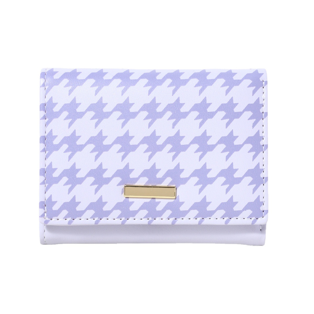 YADAS cartera tres plegables PU lindos patrones mil pájaros corto billetera corta billetera de estudiantes para mujeres