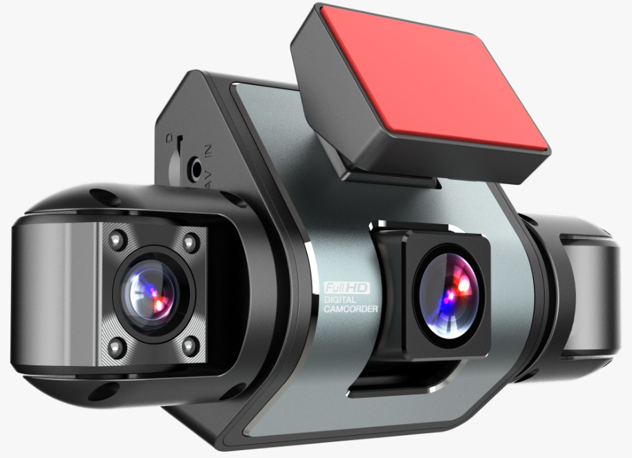 Four-channel dashcam with front and rear dual recording, plus left and right blind spot four-lens high-definition night vision reversing camera with app
