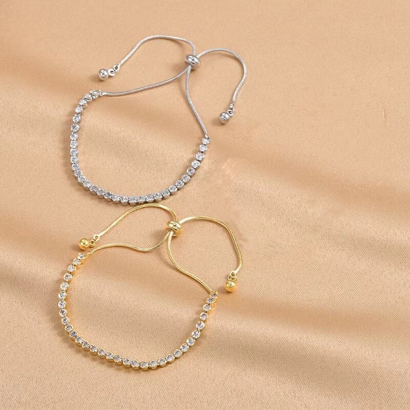 Zircon Bracelet Female Xia Xiazhong Design Cold Wind Bracelet Adjustable Bracelet 2022 New High Sense Bracelet Zircon Bracelet Female Xia Xiazhong Design Cold Wind Bracelet Adjustable Bracelet 2022 New High Sense Bracelet