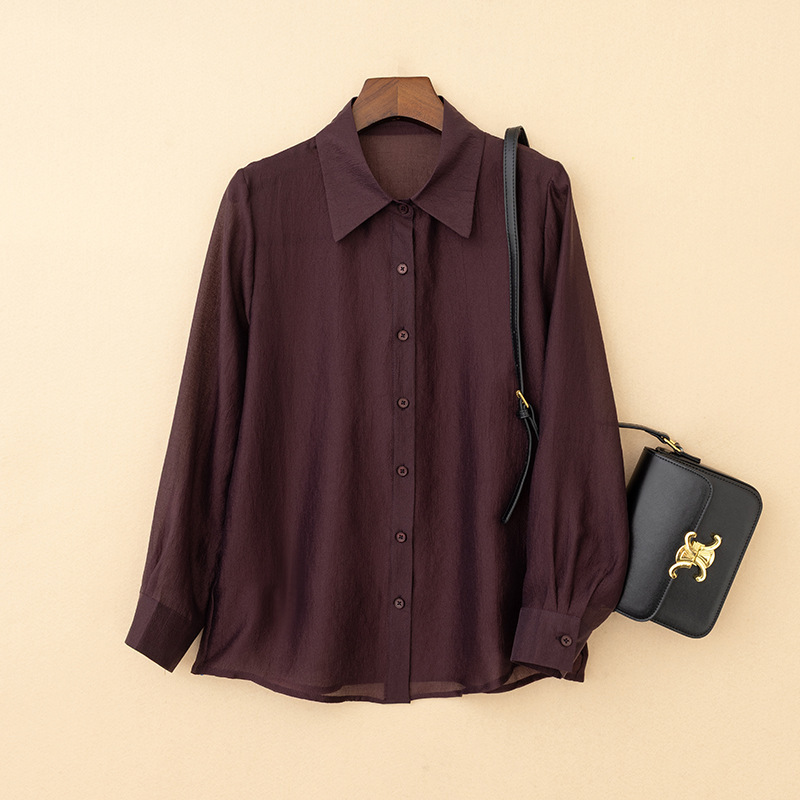 2026 New Arrivals! Minimalist Old Money Style~ Elegant Loose-Fitting Solid Color Long-Sleeve Collared Shirt for Women 2026 New Arrivals! Minimalist Old Money Style~ Elegant Loose-Fitting Solid Color Long-Sleeve Collared Shirt for Women