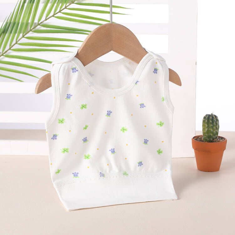 Newborn 100% Cotton High-Waisted Belly Shirt for 0-1 Year Old Babies - Spring, Autumn, and Winter Base Layer Top with Straps - Wholesale