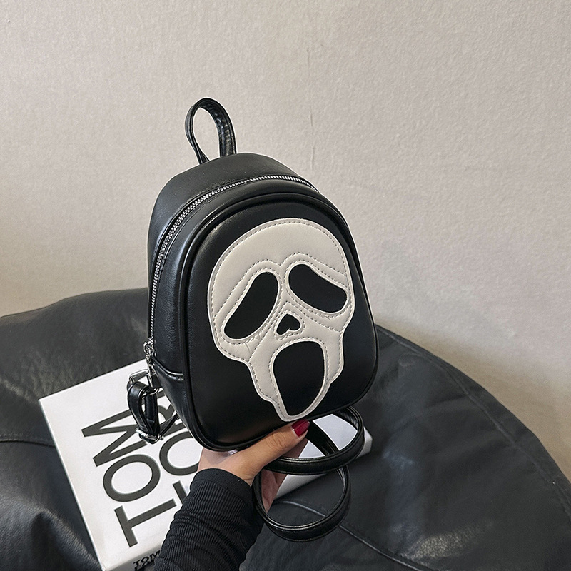 New Unisex Cross-border Foreign Trade Halloween Bag, Quirky And Personalized Ghost Bag, Skeleton Shoulder Bag, Versatile Couple Backpack_voghion.com