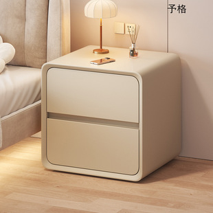 Bedside Table Small Modern Simple Very Narrow Bedside Cabinet Cream Style Super Narrow 2023 New Mini Gap Storage Rack