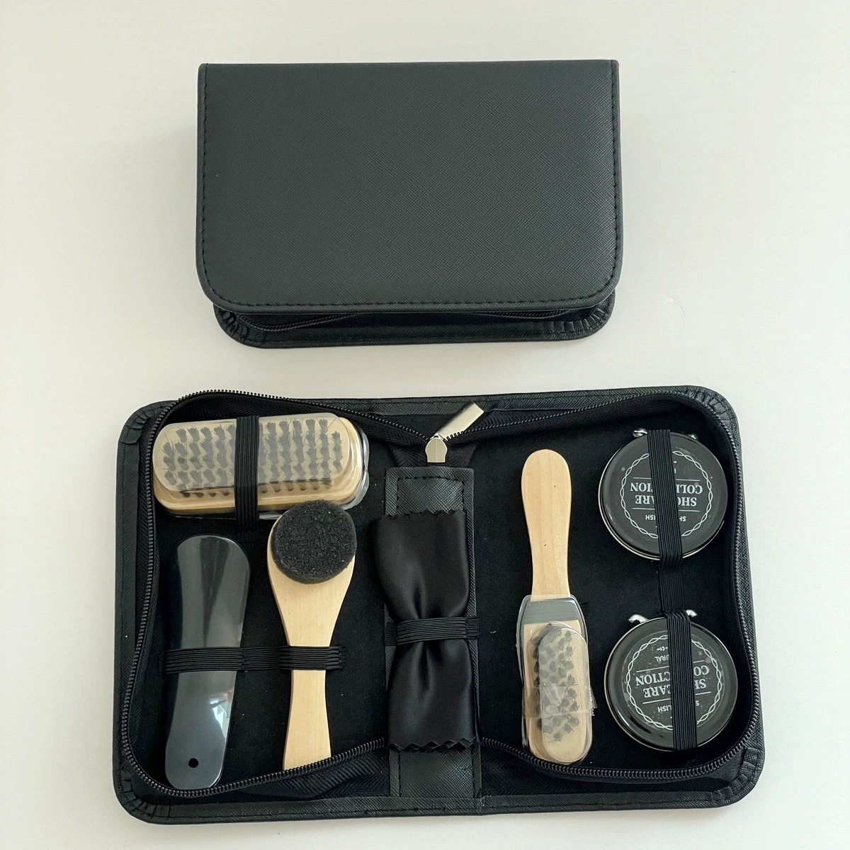 Набор для полировки обуви, оптовая продажа, подарок для обувного магазина, набор для полировки обуви, инструменты для ухода за кожаной обувью, щетка для обуви, рожок для обуви, набор из семи предметов для полировки обуви