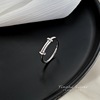 Fashionable brand small design ring suitable for men and women, simple and elegant design, on index finger