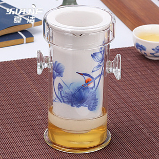 Blue and White Ceramic Black Tea Tea Set Tea Infuser Elegant Exquisite Cup Teapot Liner Filter Tea Infuser Wholesale