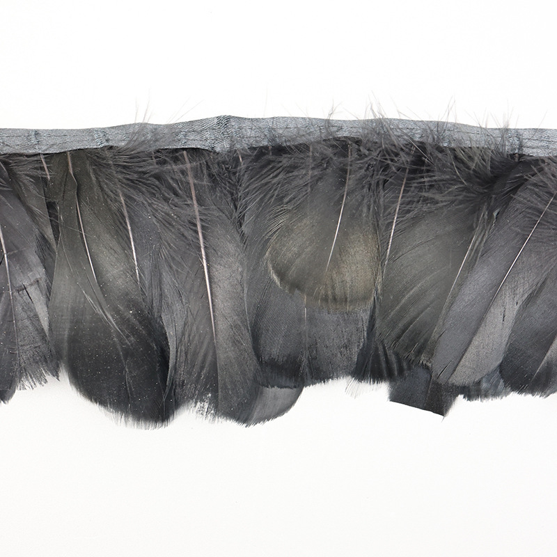 Plumas negras al por mayor DIY accesorios de decoración de ropa accesorios escenas de diseño de fábrica de plumas tienda directa
