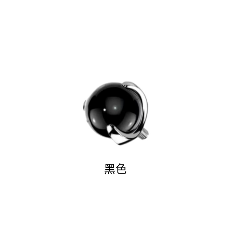 F136 Titanium Three-Claw Claw Set Zircon Ball Ear Bone Nail Tongue Nail G23 Titanium Alloy Piercing Jewelry Lip Nail Accessories detail image 12