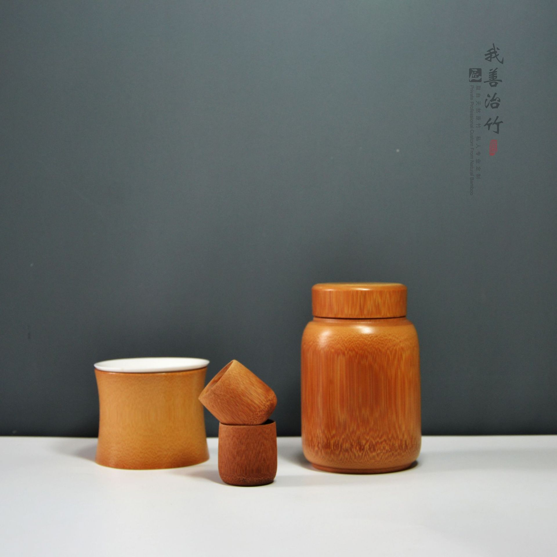 厂家竹茶筒竹茶桶竹子茶叶罐竹茶仓竹包装竹收纳筒双竹节原竹加工