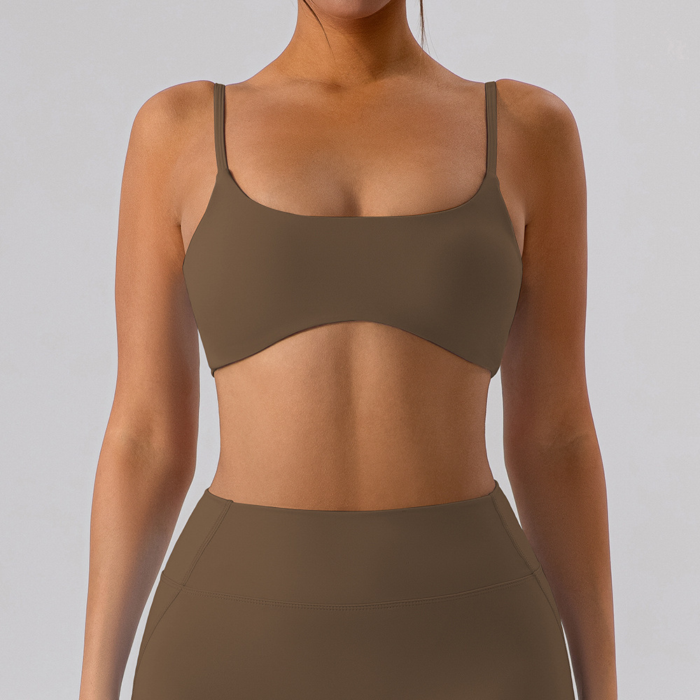 Europa y Estados Unidos sujetadores de yoga ajustados de espalda desnudos ropa interior deportiva de secado rápido pilates ropa de ejercicios chaleco chaqueta mujer