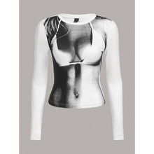 E 68337 Printed slim camisole tops ӡ�������������Ŀ羳
