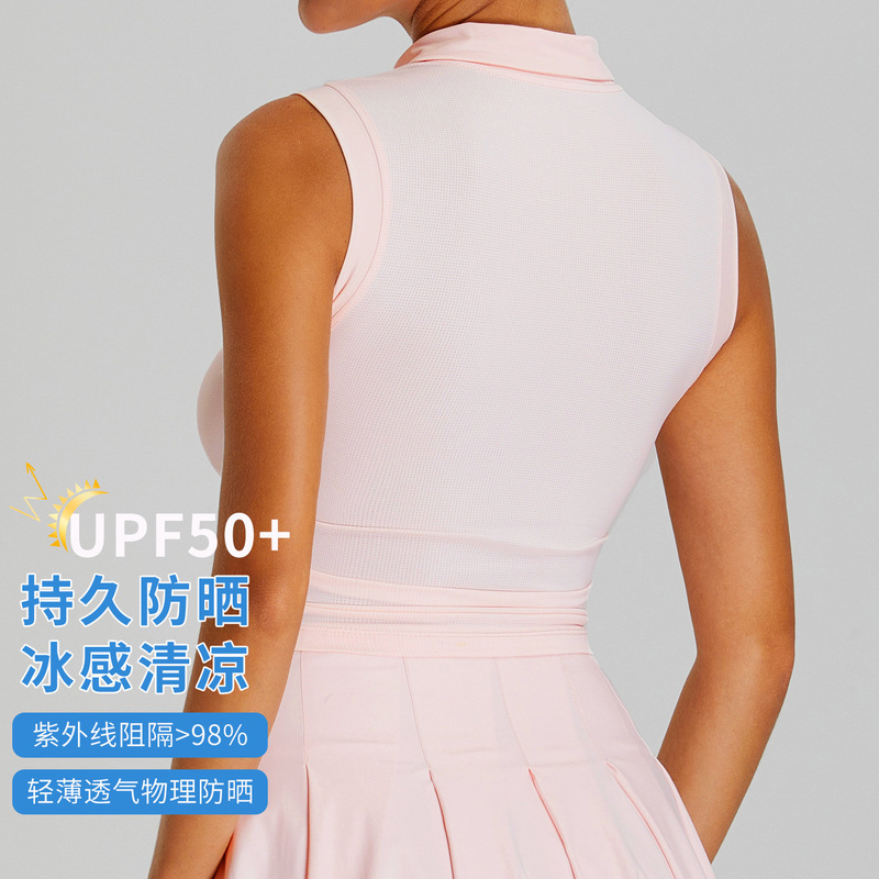 女性用アウトドア抗紫外線スポーツ速乾Tシャツ、涼しい日焼け止め、通気性のあるヨガウェア、カジュアルで多用途なポロシャツトップス|undefined