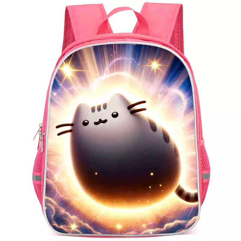 Рюкзак учебный Pusheen Fat Jimao с принтом периферийного типа, через стекло, зарубежная торговля, школьный рюкзак