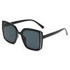 Square fashionable sunglasses, glasses solar-powered, retro sun protection cream, 2022 collection, UF-protection, wholesale