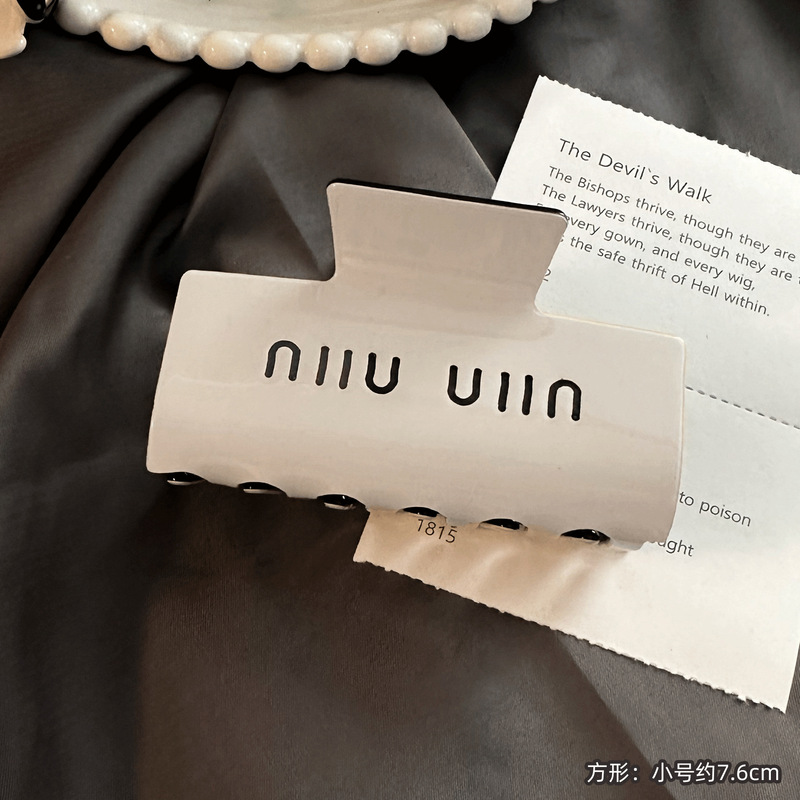 高级感醋酸抓夹法式方形后脑勺鲨鱼夹头饰简约半扎发高品质发夹女|undefined