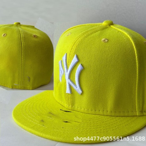 Sombreras de béisbol totalmente cerradas para hombres no ajustables, sombreros de baile callejero totalmente cerrados, sombreros de borde plano, sombreros de tamaño americano