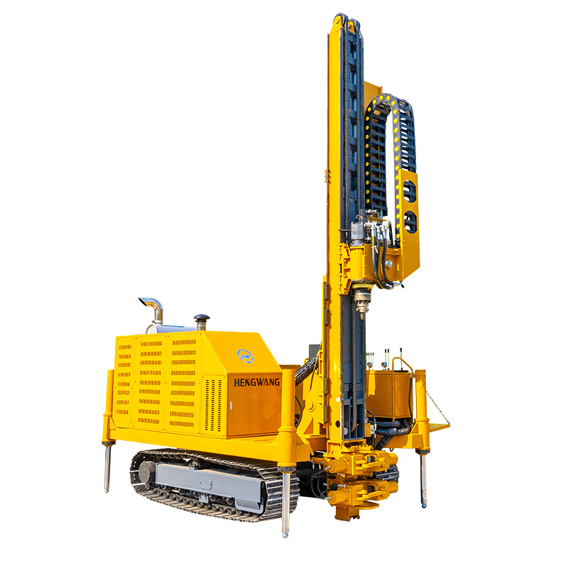 máquina de perforación de inyección rotativa de alta presión de soporte de pendiente lateral máquina de perforación de ingeniería de construcción tipo rastreo perno antiflotante máquina de perforación de inyección rotativa de doble cabeza