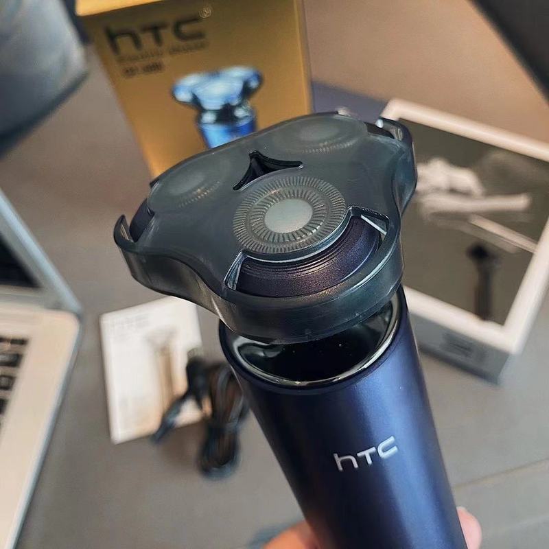HTC シェーバー 電動 父の日 ギフト 回転式フローティング電気シェーバー 急速充電|undefined