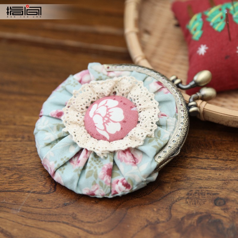 Boca de encaje bolsa de oro-Versailles Rose ~ Blue (producto no terminado) + 8,5 boca de oro