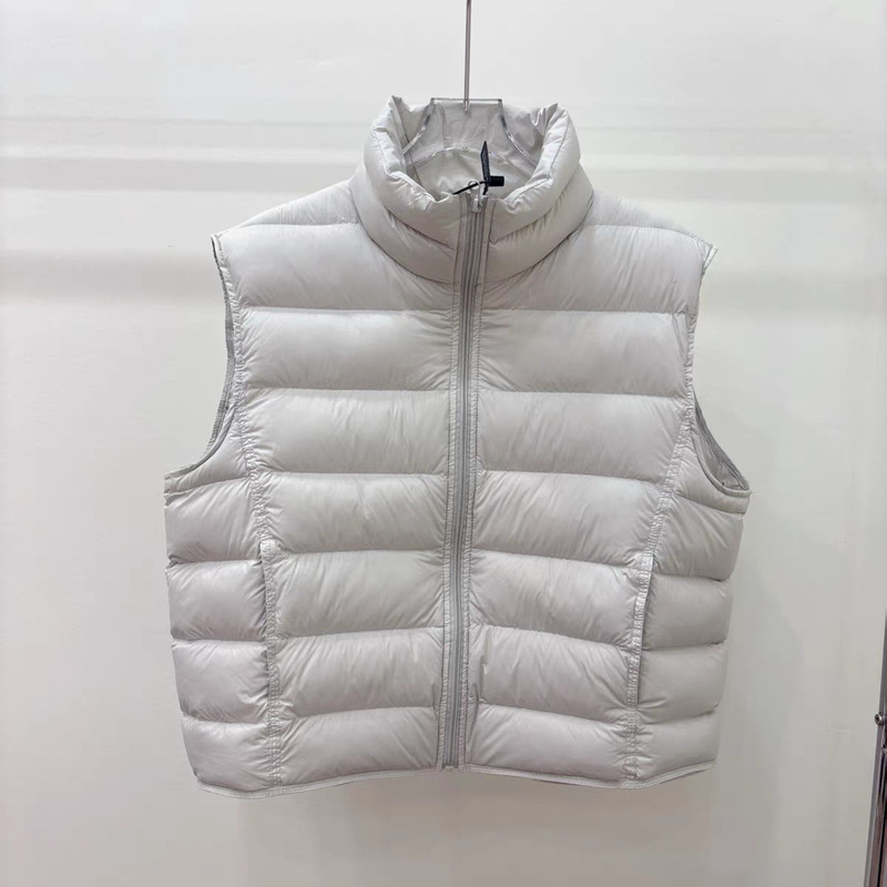 2025 Autumn/Winter New Korean Style Lightweight down Vest with White Duck down for Women, Short Fashionable Vest Trend