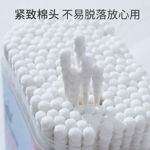 Baby Cotton Swabs for Newborns, Small Head Nasal Cleansing Cotton Swabs for Infants and Toddlers