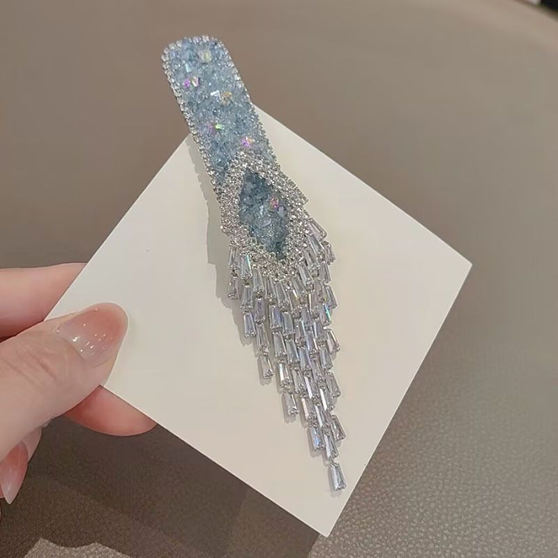 轻奢东大门高端发夹女流苏水晶刘海侧边夹小众碎发夹子掰掰夹头饰|undefined