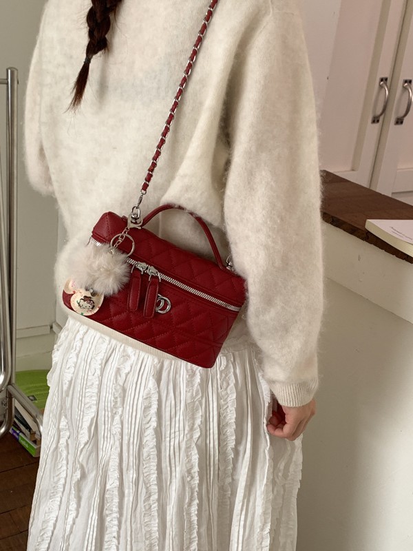 Bolso de mano de alta sensación 2026 nuevo bolso de cadena pequeña bolso cuadrado pequeño bolso de moda pequeña caja de viento de fragancia
