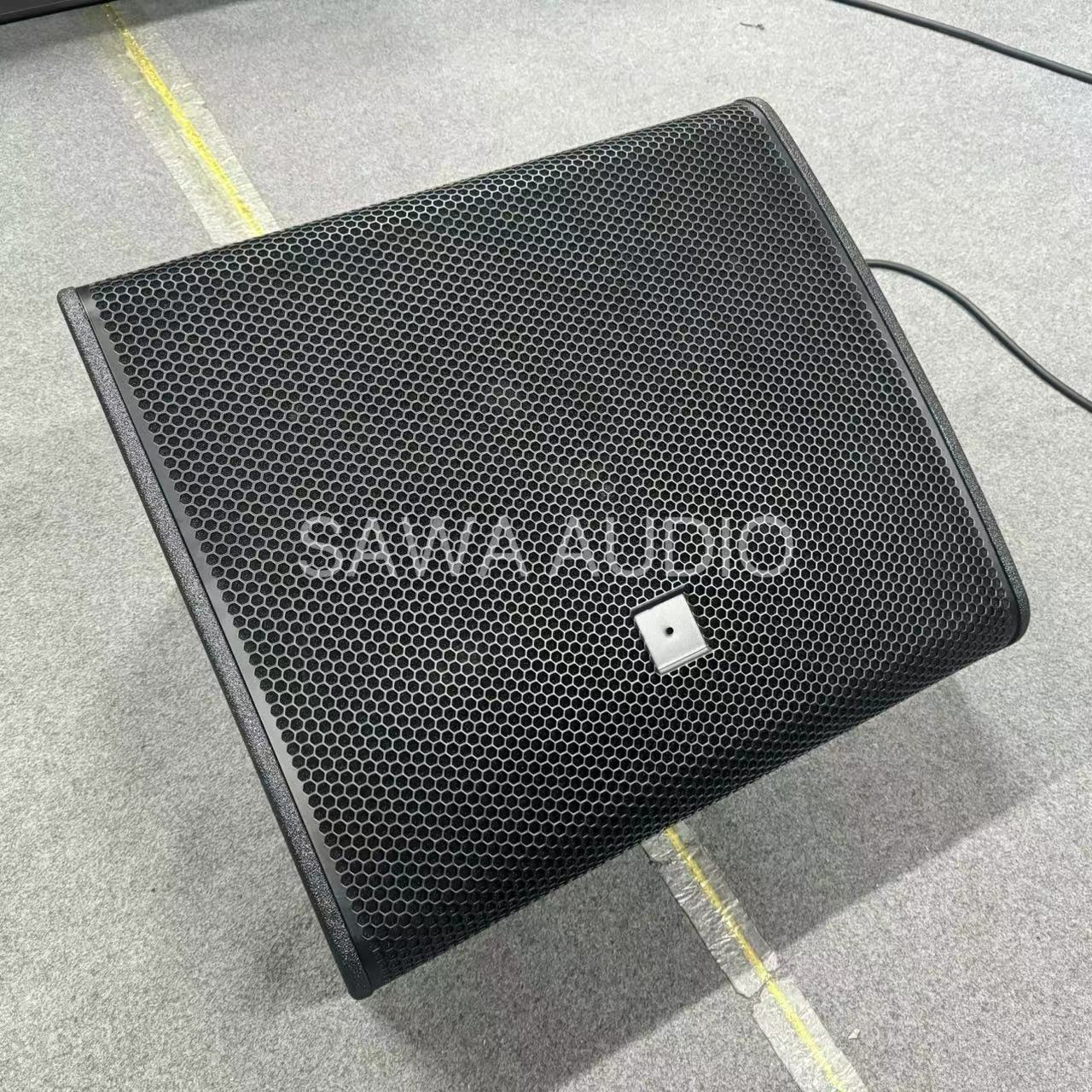 Doble 12 pulgadas de sonido de retorno altavoz profesional al aire libre altavoz de alta potencia conferencia bar escenario de sonido de matriz de línea