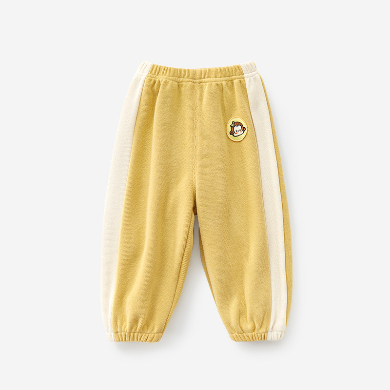 Pantalones para bebé para primavera y otoño, adecuados para niños y niñas de 1 a 2 años, pantalones largos informales para niños pequeños, pantalones deportivos para niños.
