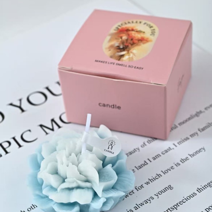 カーネーションの香りのキャンドル卸売手作りの香りのギフト教師の日のギフトの香り模擬花の形のワックス|undefined