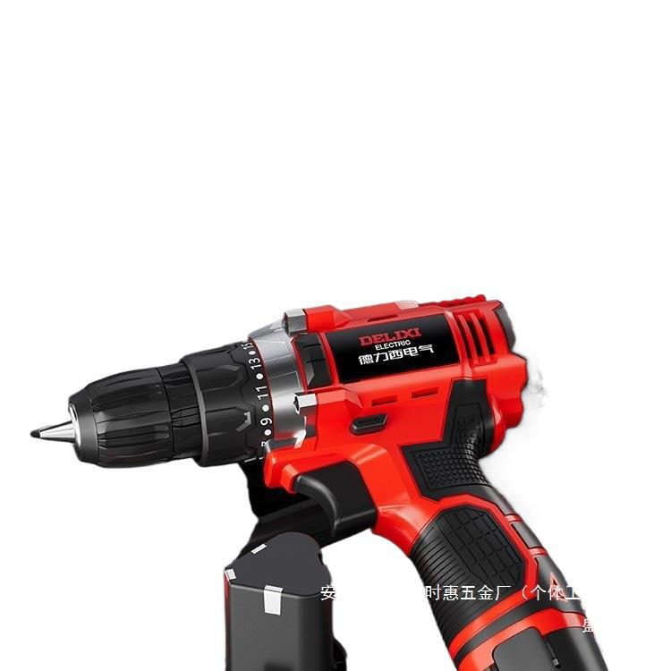 Delixi Electric 家庭用ツールセット ホームメンテナンス 電気ドリル ツールボックス 電気技師 木工コンビネーション ツールのフルセット|undefined