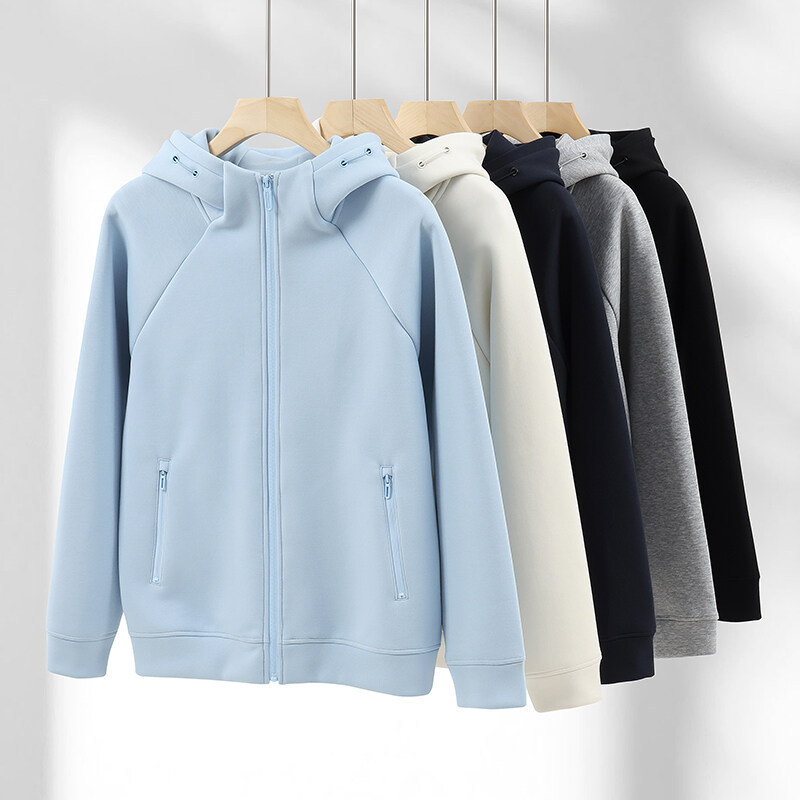 400g Heavy Liquid Cotton Raglan Sleeve Casual High Collar Hooded Zipper Sweatshirt for Men and Women Trendy Autumn and Winter Loose Jacket 400g Heavy Liquid Cotton Raglan Sleeve Casual High Collar Hooded Zipper Sweatshirt for Men and Women Trendy Autumn and Winter Loose Jacket