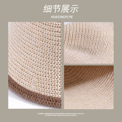 Autumn and winter chenille fisherman hat women's warm and face-blocking new style versatile knitted basin hat cold-proof bucket hat