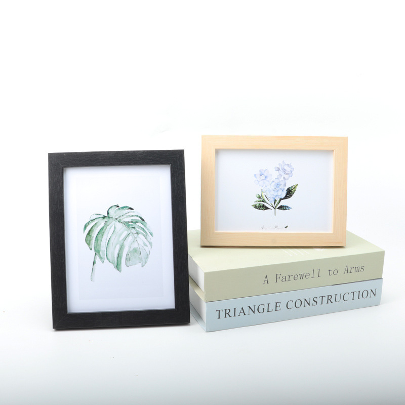 Wooden photo frame wall mounted picture frame wholesale 5 inch 6 inch 7 inch 8 inch 10 inch cross-border photo frame A3a4 outer frame