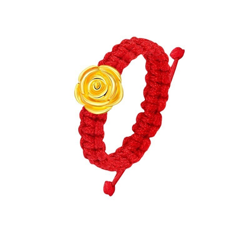 장미 + 수제 붉은 밧줄 + 인증서 + 선물 상자