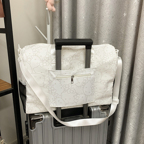 HelloKitty cartoon cute big bag one shoulder large capacity Kitty handheld gym bag crossbody travel bag