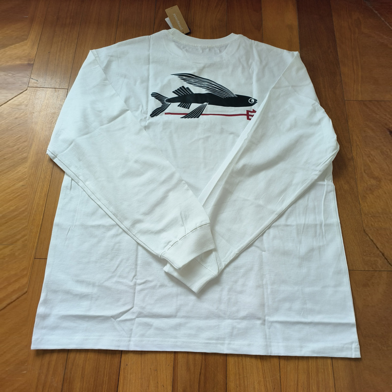 Logotipo de comercio exterior Classic Outdoor Mountain Series Camiseta de manga larga del mismo estilo para hombres y mujeres