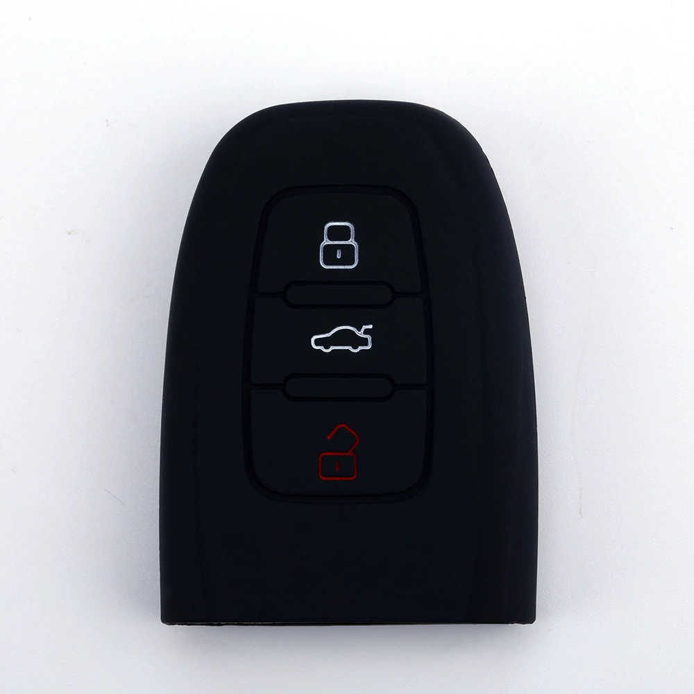 Прямая поставка AliExpress подходит для Audi прямой 3-клавишный A6LA8lA4LQ5 креативный силиконовый чехол для ключей от автомобиля