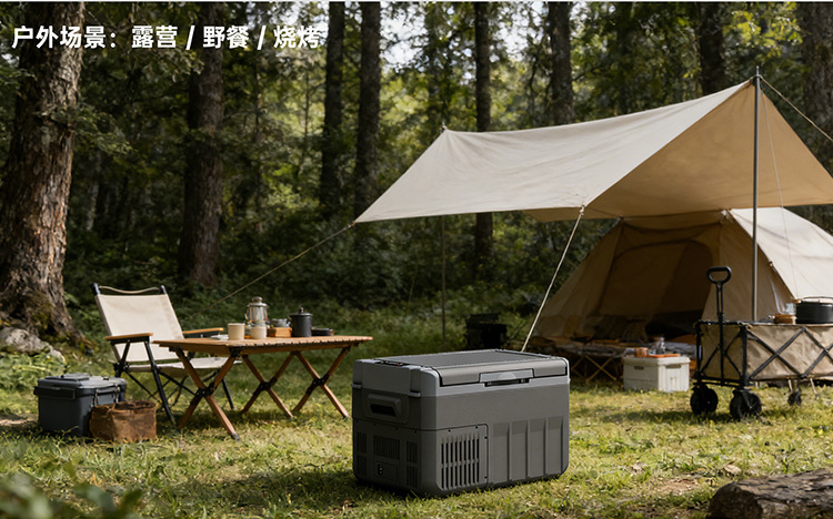 Qixuan Large-Capacity Rv Truck Outdoor Camping Compressor Car Refrigerator Cooler Small Freezer Box for Home Use