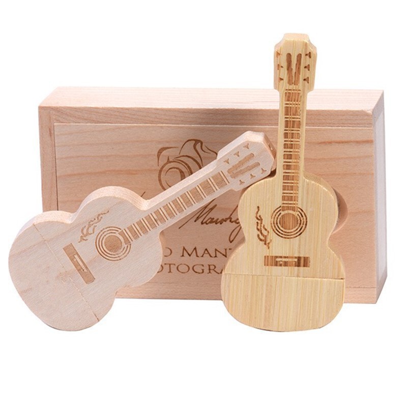 Walnut Maple Bamboo Guitar USB Flash Drive 64g Gift USB Flash Drive with Custom Engraving Cross-Border Flash Drive with Custom Engraving Walnut Maple Bamboo Guitar USB Flash Drive 64g Gift USB Flash Drive with Custom Engraving Cross-Border Flash Drive with Custom Engraving