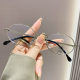 Sven Small Frame Gold Rim Glasses Women's Retro Ultra-light Myopia Anti-blue Light Internet Celebrity Same Style Photo Decorative Glasses Frame