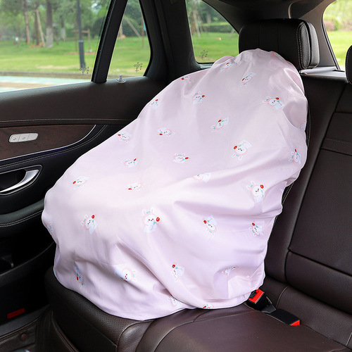 Children's car safety seat sunshade and heat shield cartoon baby car seat dustproof and waterproof protective cover
