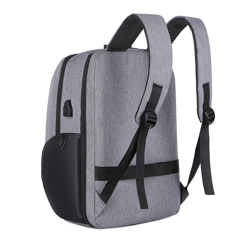 Men's school bag large capacity usb charging multifunctional computer bag backpack business men foreign trade backpack password lock_voghion.com